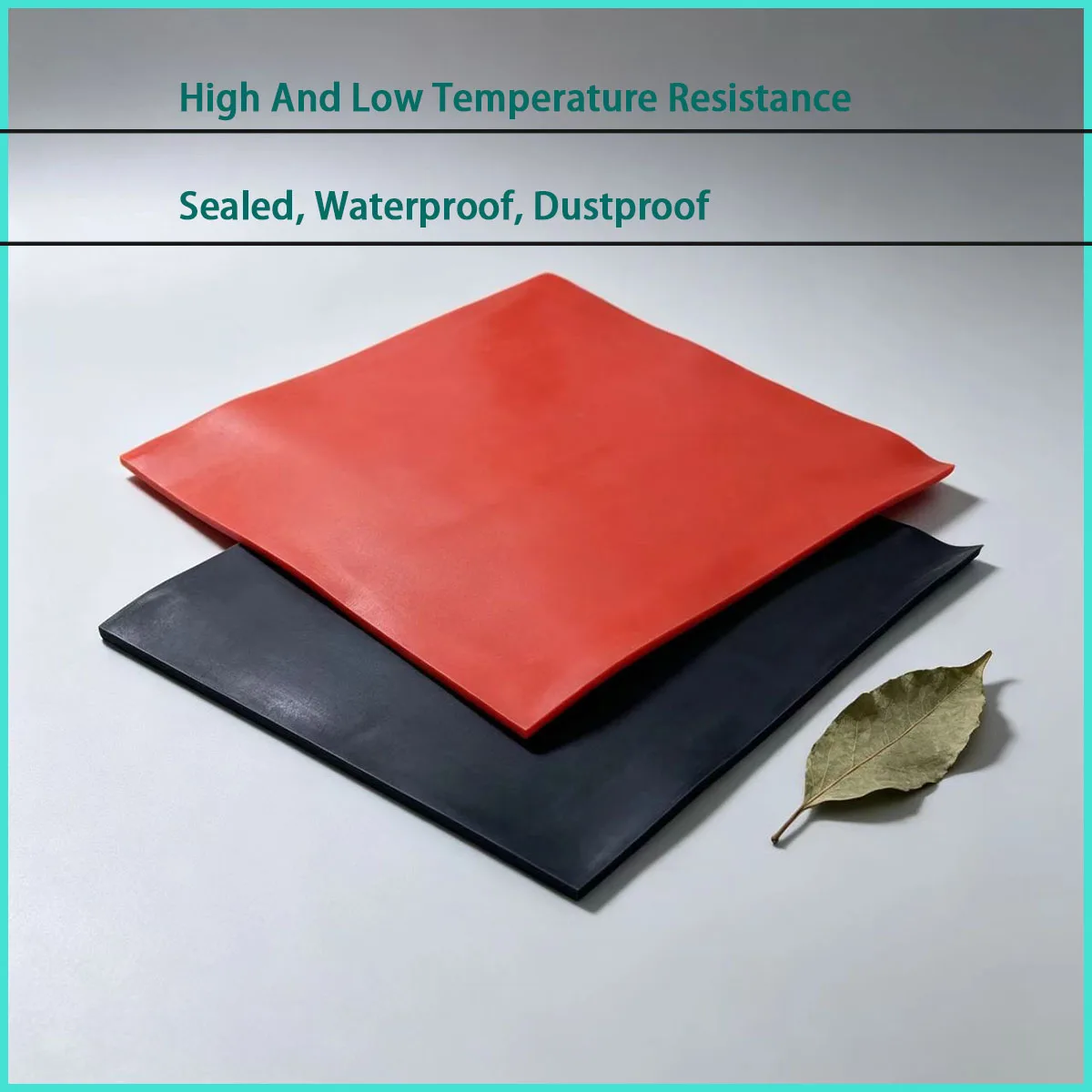 1mm-10mm thick red/black silicone rubber sheet for mechanical sealing, electrical insulation, anti slip pads, etc