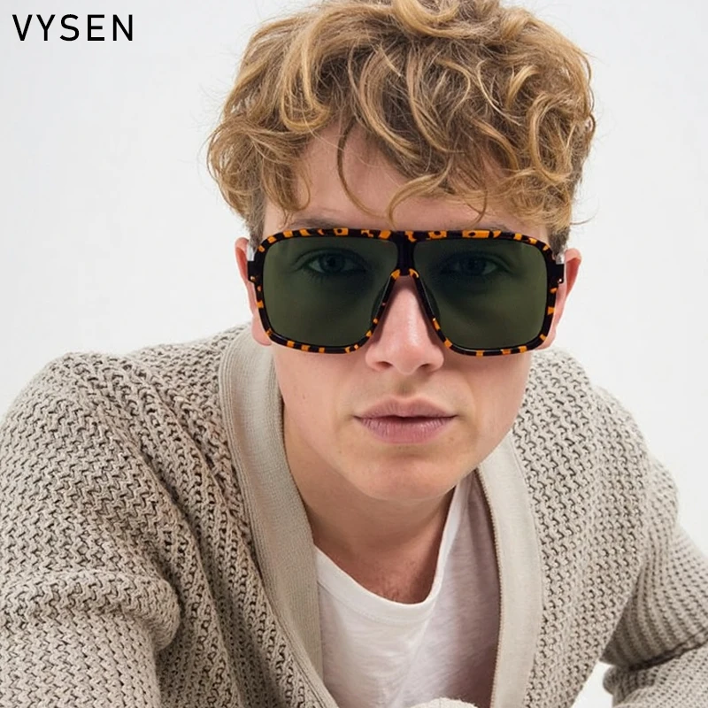 Oversized Polarized Rectangle Steampunk Sunglasses Men 2026  display picture 1