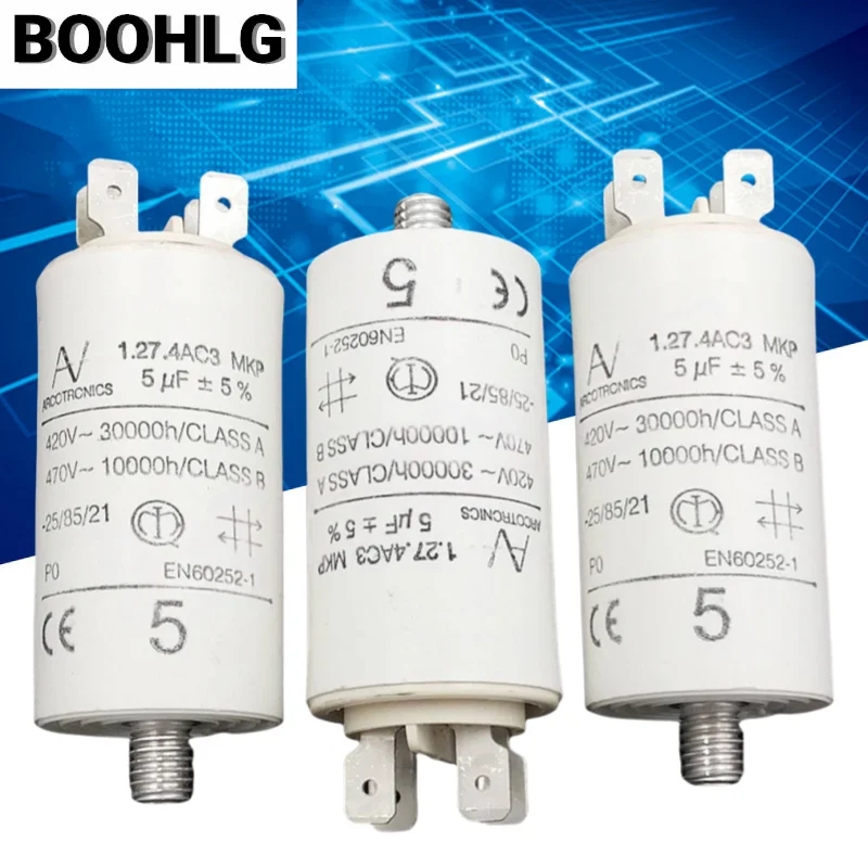 1 buah kapasitor start Motor AV 1.27.4AC3 MKP 5uF