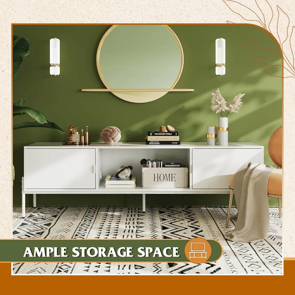 

Modern TV stand, suitable for 65 inch TVs with storage cabinets, TV consoles for bedrooms and living rooms