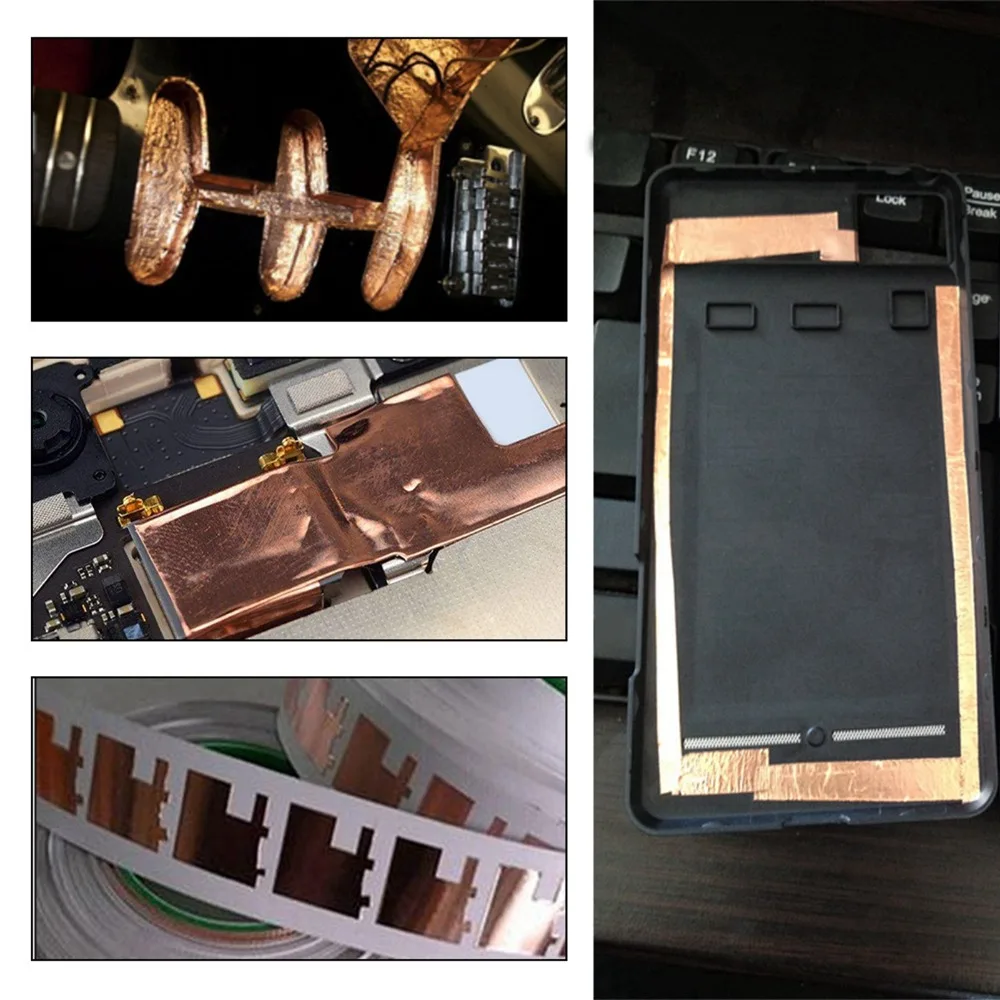 ​11.8x8.9 inch Copper Foil Tape​ Double-Sided Adhesive​ Shielding Material​ ​Conductive Copper Sheet​ ​Grounding Tape​