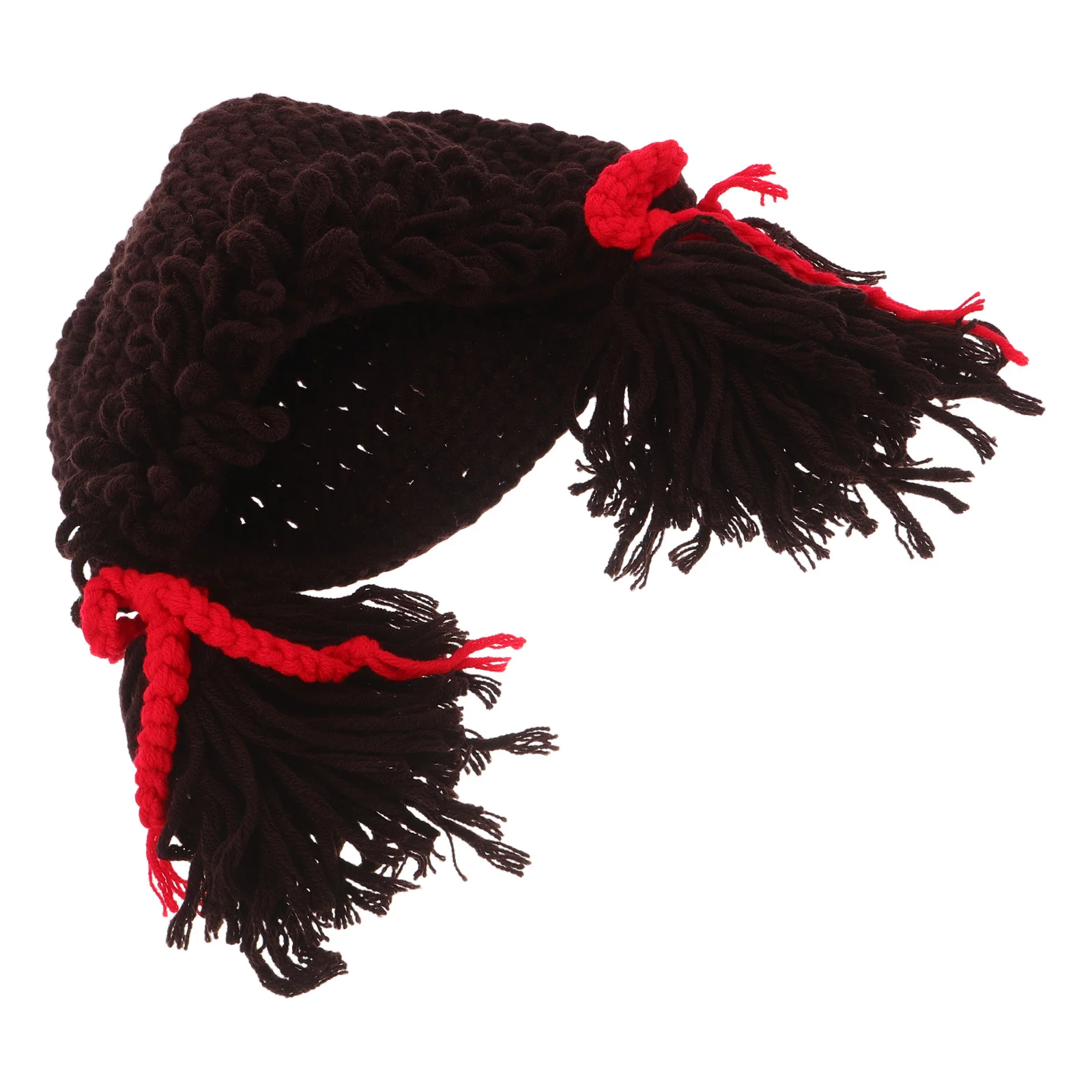 طفل متماسكة قبعة الرضع ضفيرة كرنفال الشتاء أغطية الرأس لينة الغزل الضفائر زي قبعة صور الدعائم لحديثي الولادة بنين بنات