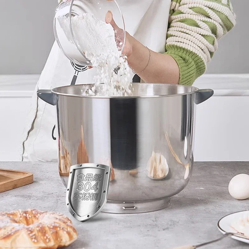 5.5L 8L خلاط العجين الكهربائي العجن آلة تخمير الدقيق التلقائي خلاط طعام من الفولاذ المقاوم للصدأ