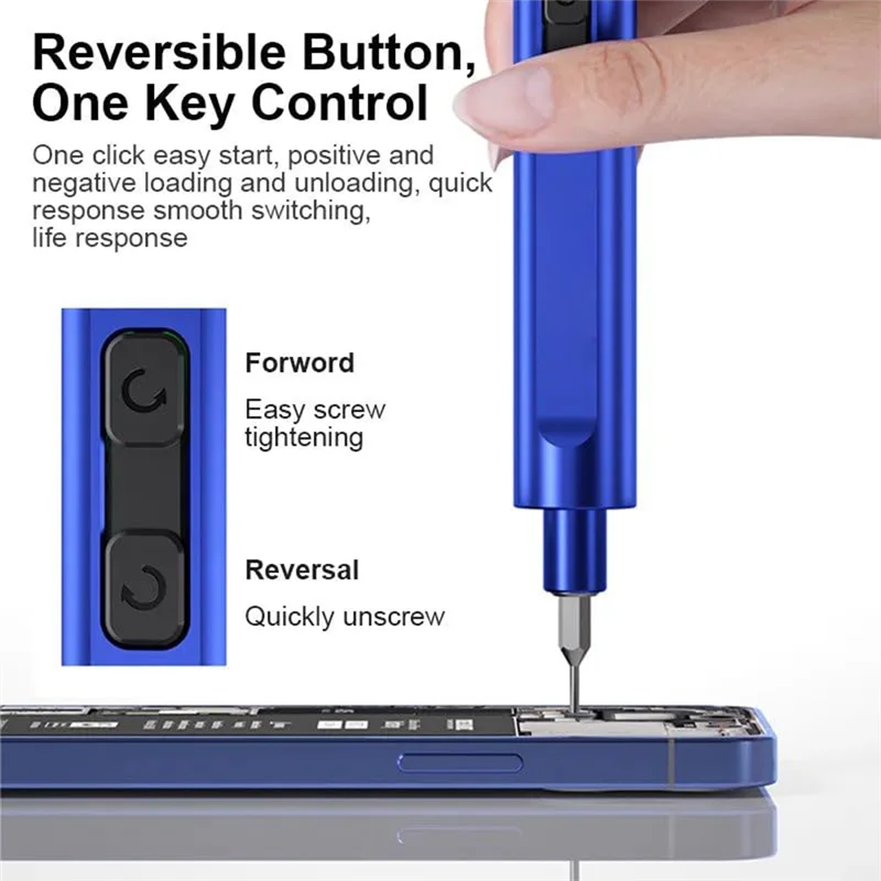 

BYBS-ES480 Electric Screwdriver With 48Pcs A2 Alloy Steel Bits LED Lighting For Computer Phone Repair Tools Dismantling Kit
