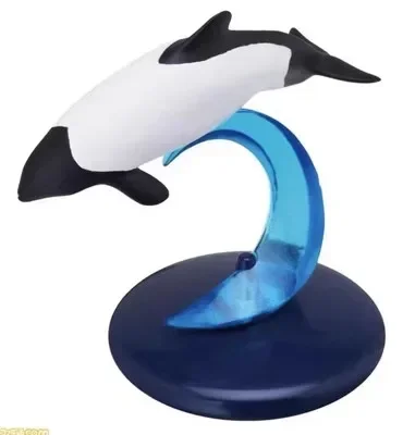 ของเล่นแคปซูล Biographical Illustrated Marine Life ปลาโลมา Killer Whales ปลาวาฬหลังค่อม Sperm Whales Action Figure ของเล่น