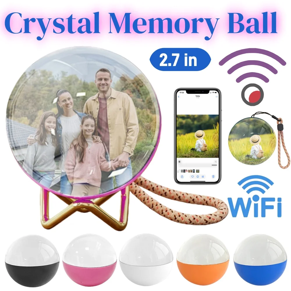 

Видеоплеер, электронный стеклянный шар, индивидуальный 3D DIY хрустальный шар, подарок на Рождество, день рождения, компаньон, видеоплеер, версия WIFI