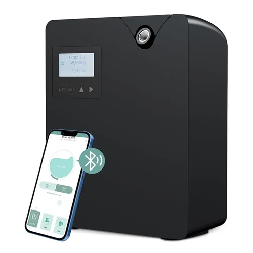 Máquina de aire aromático para el hogar, difusor de aceites esenciales sin agua con tecnología inteligente de aire frío, difusor de aromaterapia WiFi Bluetooth