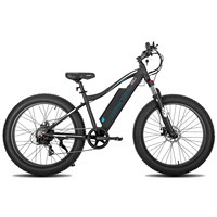 Hiland rock006 26 Inch Fat Tire Mountain Bike, Shimano 7-Speed Fatbike, Double Disc Brake, Fork Suspension Mountain Bike