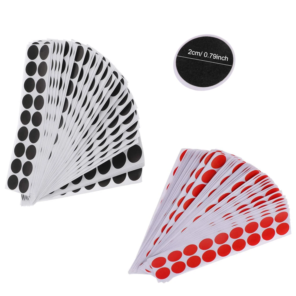 900x Doel Sticker Jacht Accessoires Papier Patch Training Prop Rood