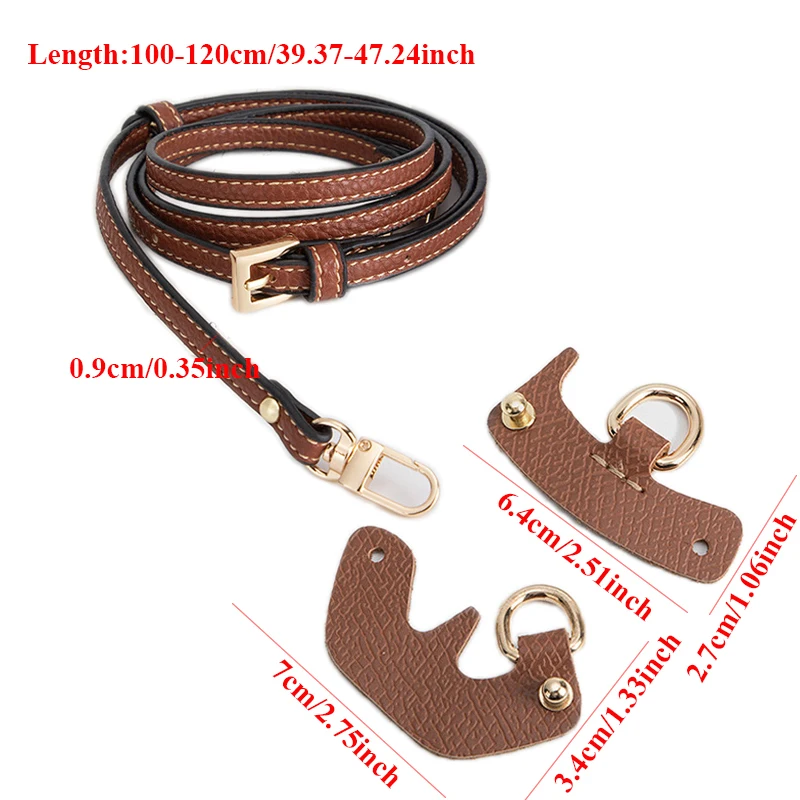 حزام كتف لحقيبة Longchamp الصغيرة ، ملحقات تحويل مثقبة ، حزام حقيبة Crossbody زلابية ، خالية من الثقب ، جديدة