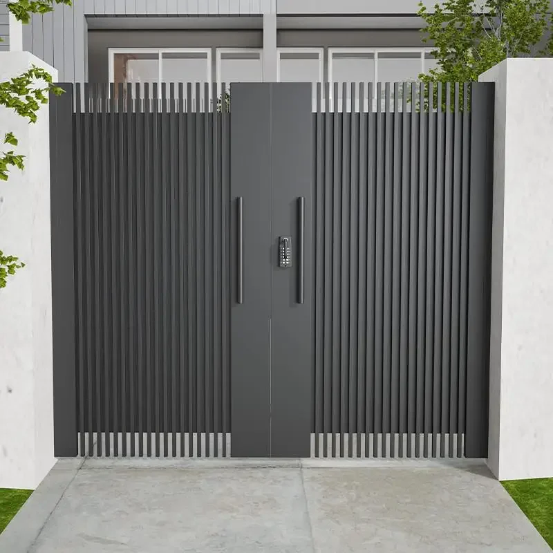 Aluminum Alloy Garden Gate Outdoor Country Fence Yard Gate Stainless Steel Villa Garden Small Door Electric Vehicle