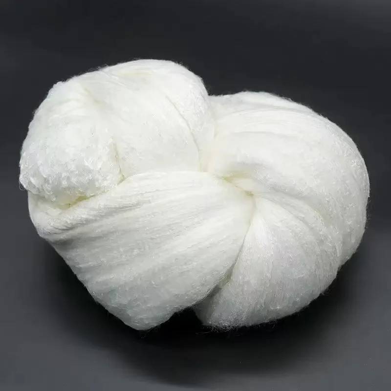 

Machine Made Silk Wadding Soft Silk Floss for Spinning Knitting Textile