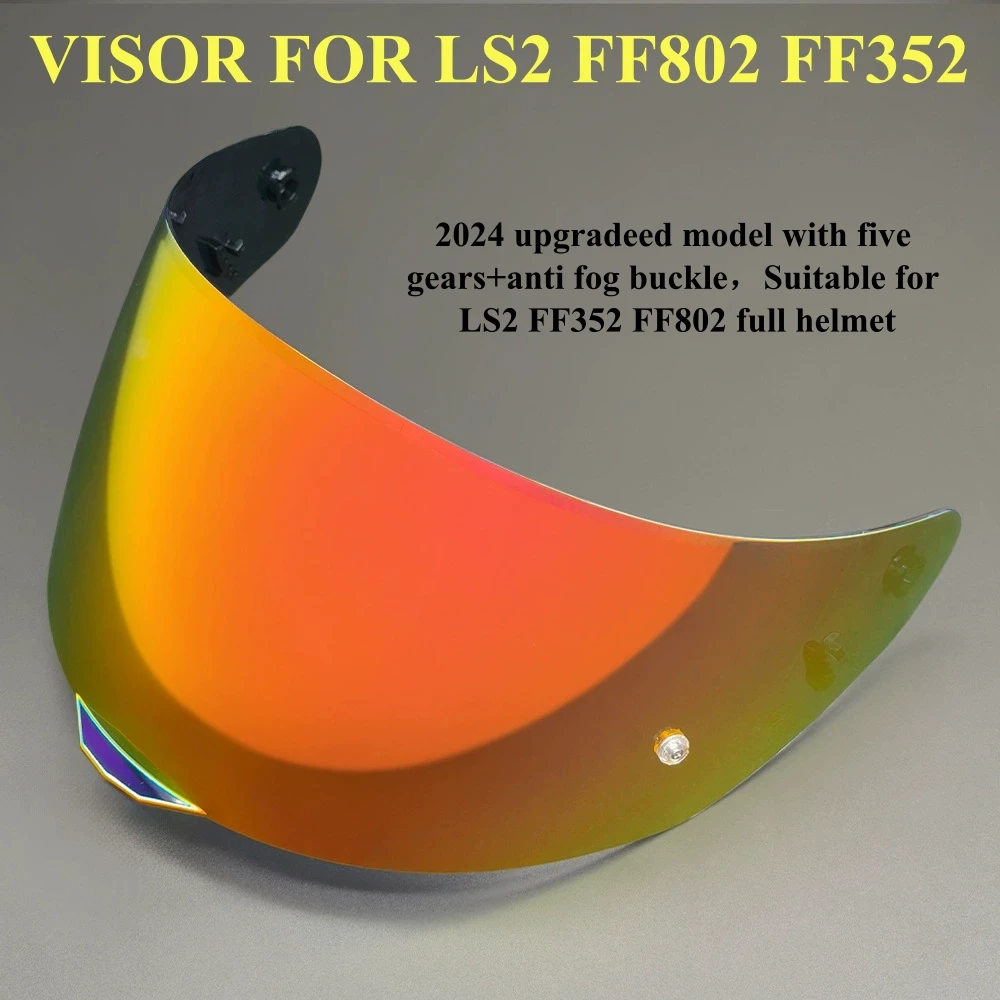 

Motorcycle Helmet Visor For LS2 FF802 FF352 Replacement Helmets Shield LS2 Accessories Lens 2024 Upgraded Model With Five Gears