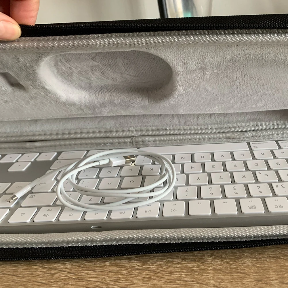 Teclado de armazenamento carry caso à prova dwaterproof água eva casca dura caixa saco de proteção para logitech mx chaves avançado teclado sem fio