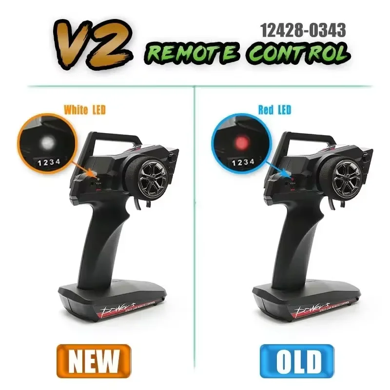 

WLtoys 1/12 Запасные части для радиоуправляемого автомобиля Пульт дистанционного управления 12428-0343 Контроллер V2 2,4G P31B