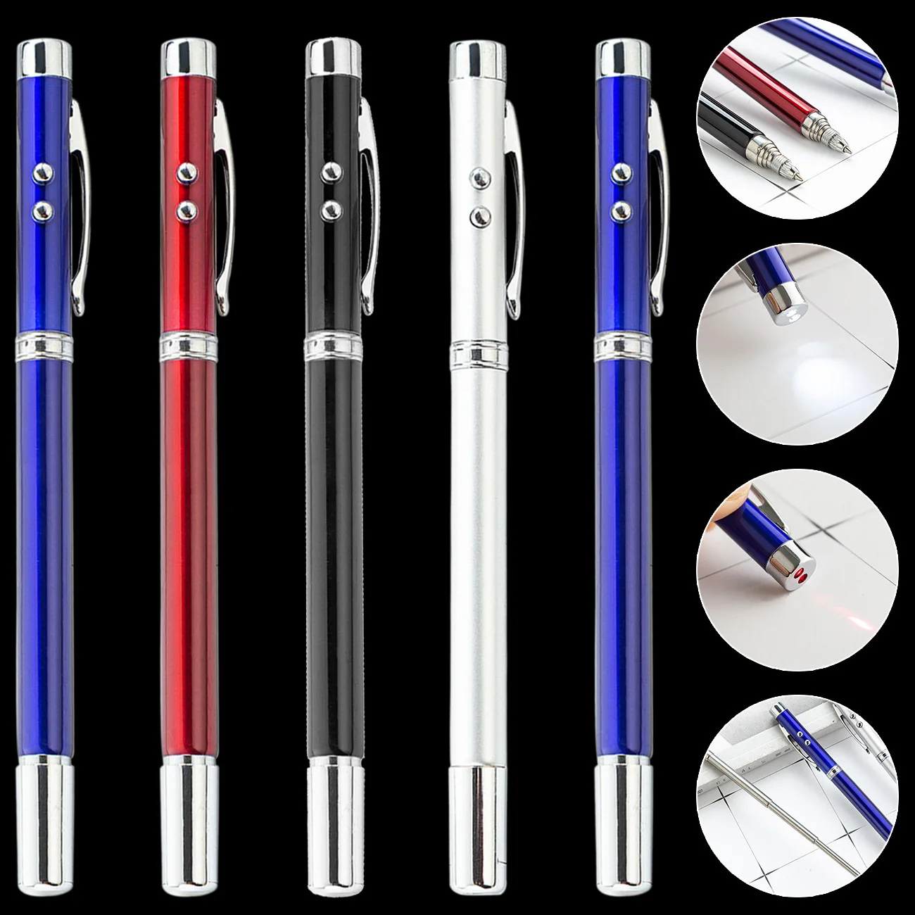 4-in-1 Multifunctional Pen Light Pen Sand Table Pointer Pen For Office School Presentation Tease Cat Dog Highlighter Pens Tools