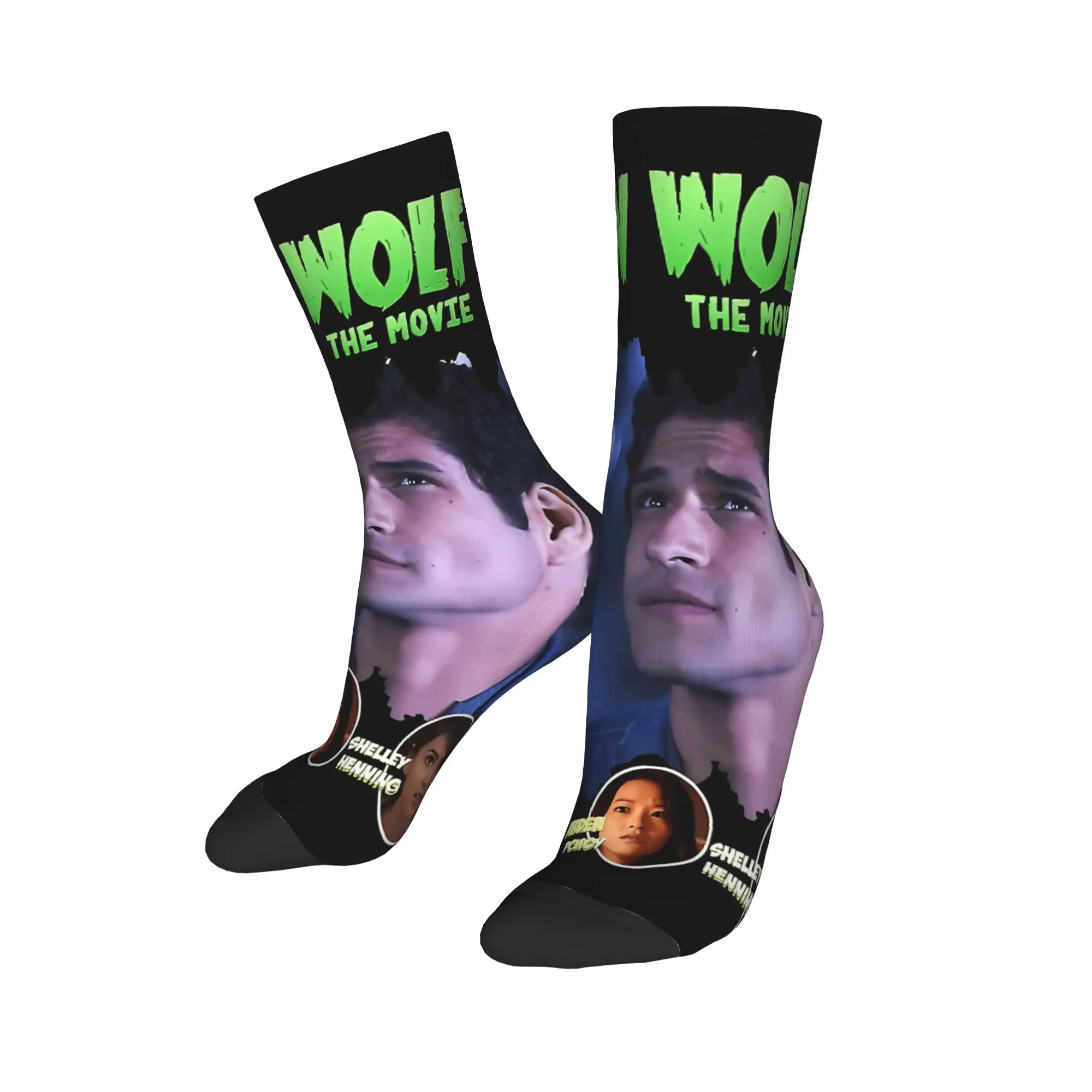 في سن المراهقة الذئب الفيلم تايلر بوسي ديلان أوبراين جوارب مطبوعة الجوارب الحديثة الشتاء عرق الجوارب الرجال تسلق الجوارب تنفس