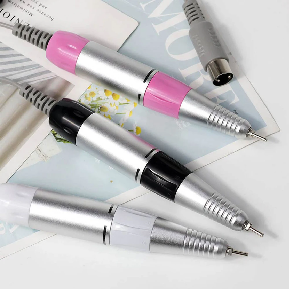 Electric Nail Drill Pen 5 Pin Plug, Professional Electric Manicure Pedicure Drill Replacement Pen Nail Grinder Handpiece