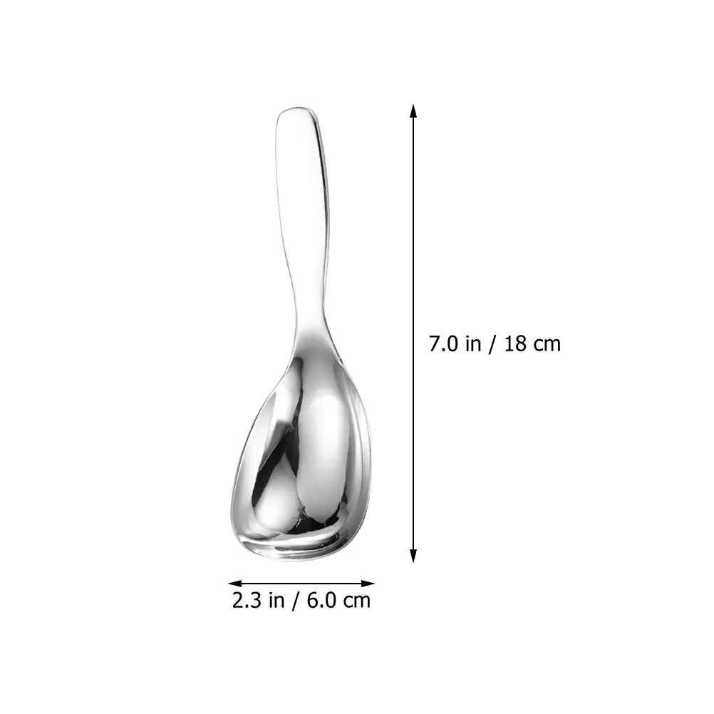 

Stainless Steel Spoon Ergonomic Design Easy Grip Kitchen Accessories Household Scooper Food Supply Wear-Resistant