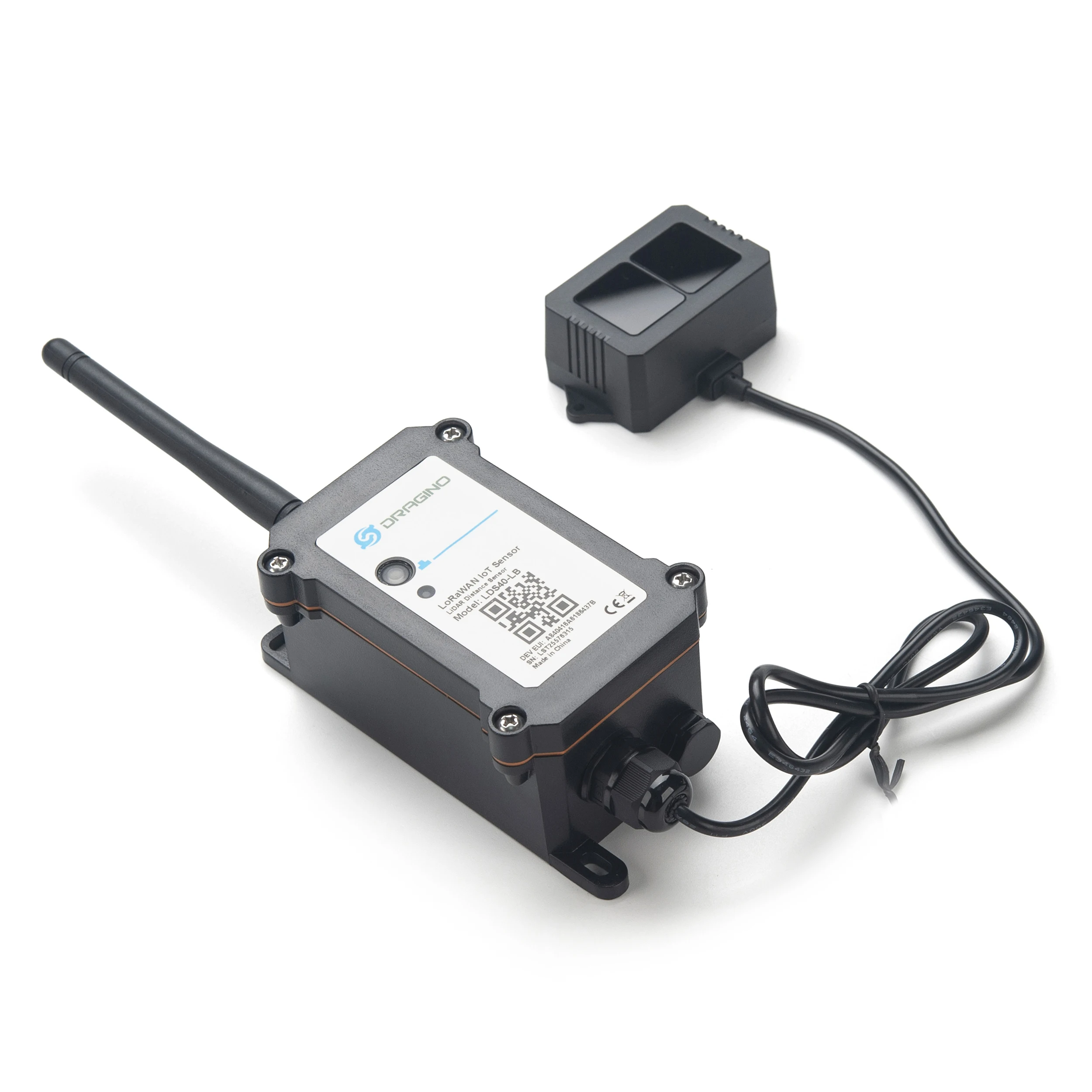 LDS40-LB LoRaWAN Sensor LiDAR ToF إصدار تحديث مسافة الطيران لحل إنترنت الأشياء