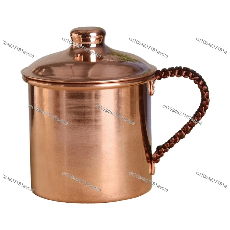 

Медная кружка 100% ручной работы, чистая цельная медная кружка - 400 мл, подарочная упаковка, медный бокал для вина