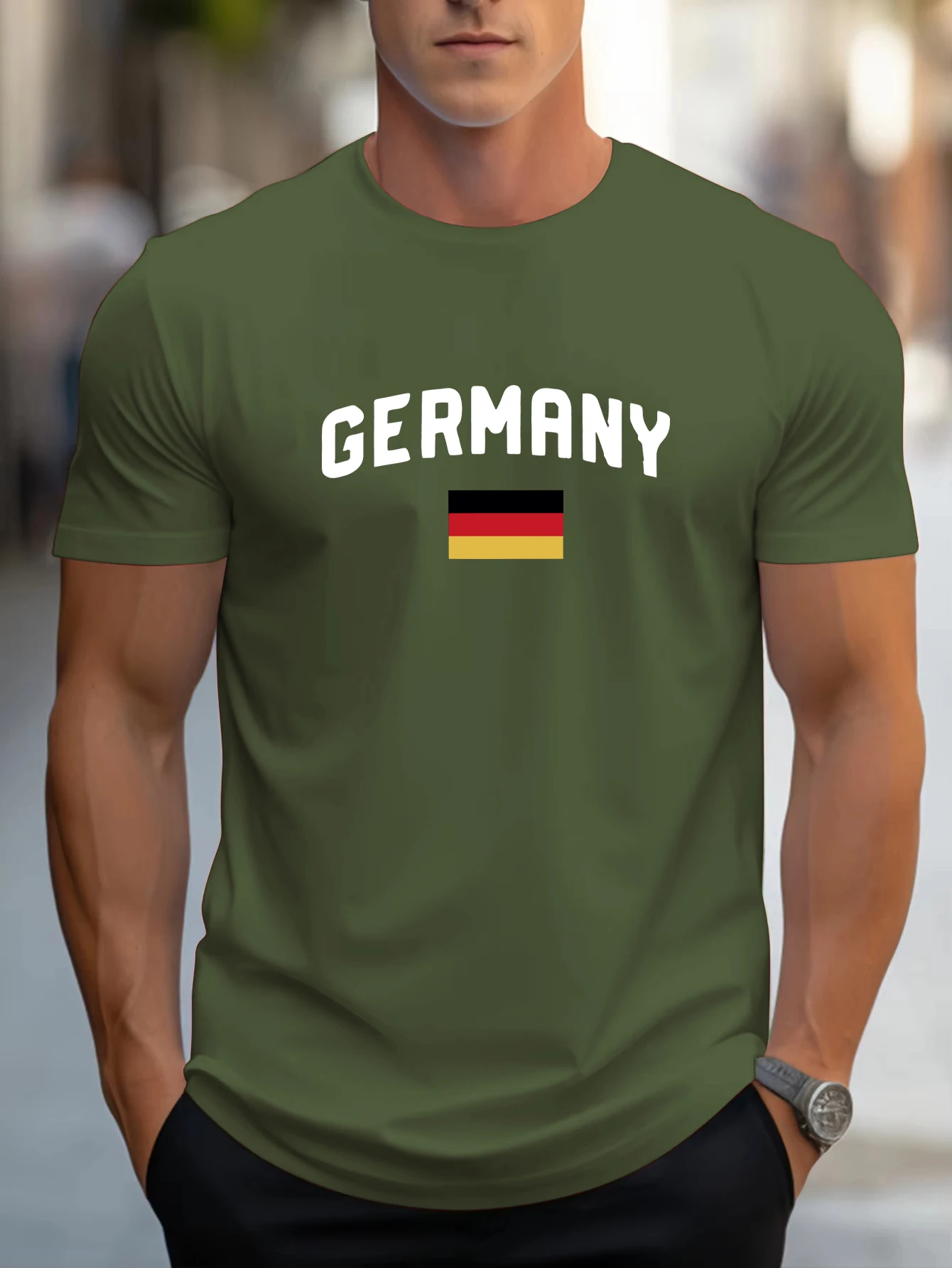

Germany Flag Country Printed Mens Tee Shirts Hip Hop Summer T-Shirt Loose All-Match Streetwear Cotton Casual Short Sleeve