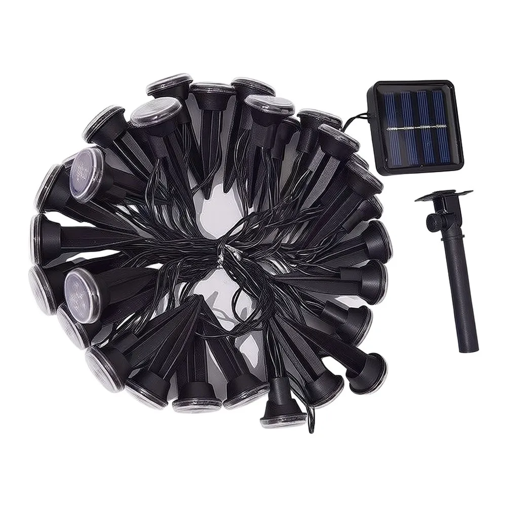LED Solar Guide Light Outdoor Waterproof Flat Ground Insert Lawn Light, Safe Illumination For Path & Garden