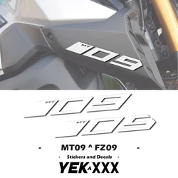 Hava emme yan kapak Sticker Fairing kabuk Sticker çıkartması için YAMAHA mt MT-09 SP FZ-09 mt 2017 2018 2019 2020