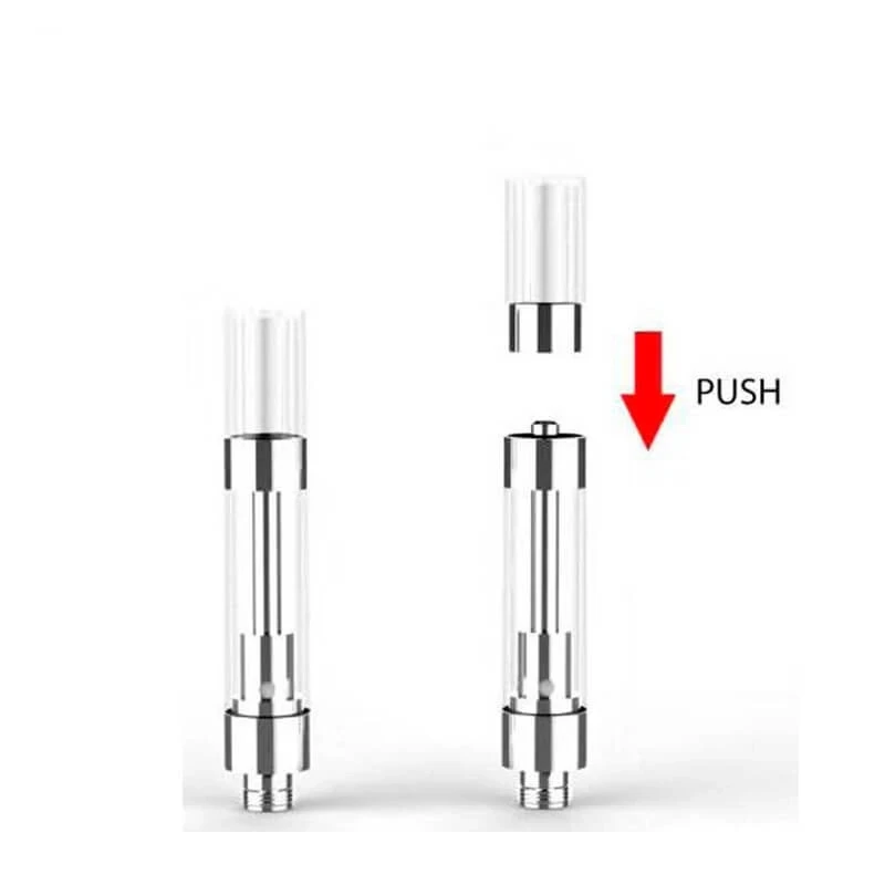 Cartouche d'huile G5 Dank Vapes Optics, bobine en céramique, atomiseur de chariots de vape en verre, kit de vaporisateur de mod de batterie à filetage 510, 1ml, 10 pièces