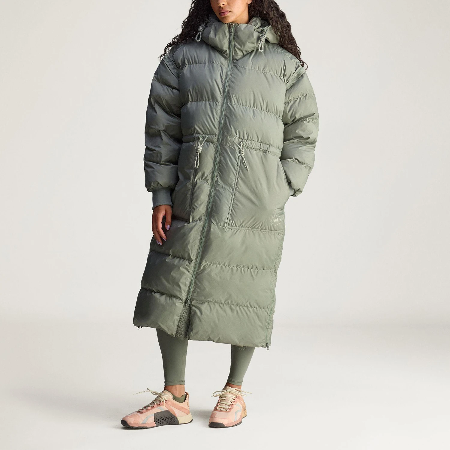 Adidas genuine SMC new women's gray green loose warm jacket jacket KA7427