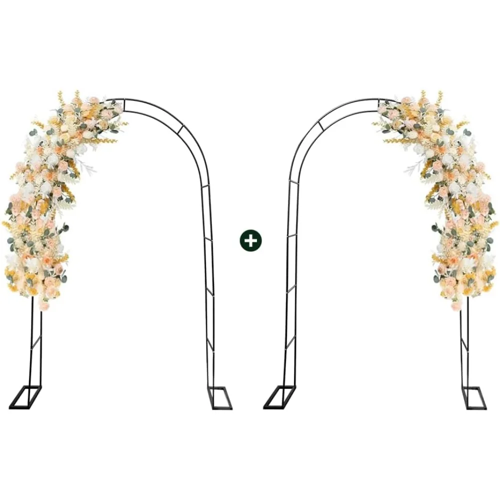 

Zhisheng 2 шт. металлическая беседка садовая арка 7,9 фута x 4,6 фута решетка для уличных альпинистских растений 2 размера для свадебной церемонии пар