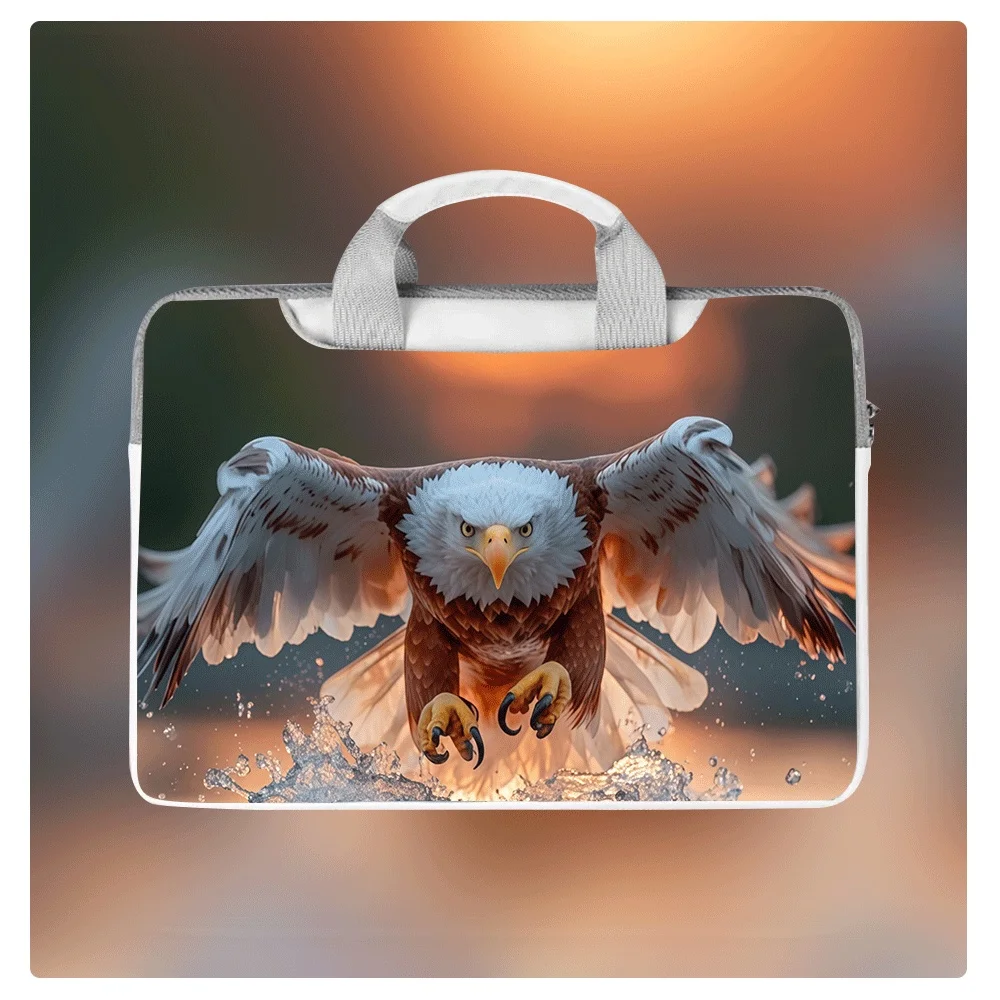 

Сумка для ноутбука с милым орлиным узором, 12-16 дюймов, водонепроницаемая, ударопрочная, с плюшевой подкладкой, портфель, подходит для планшетов Apple и Asus
