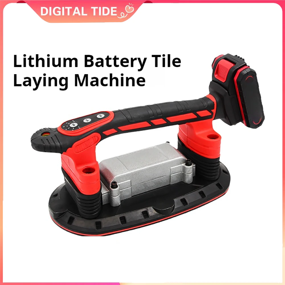 

Hand Tile Vibration Tool with Electric Vacuum Suction Cup 6-Speed Adjustable