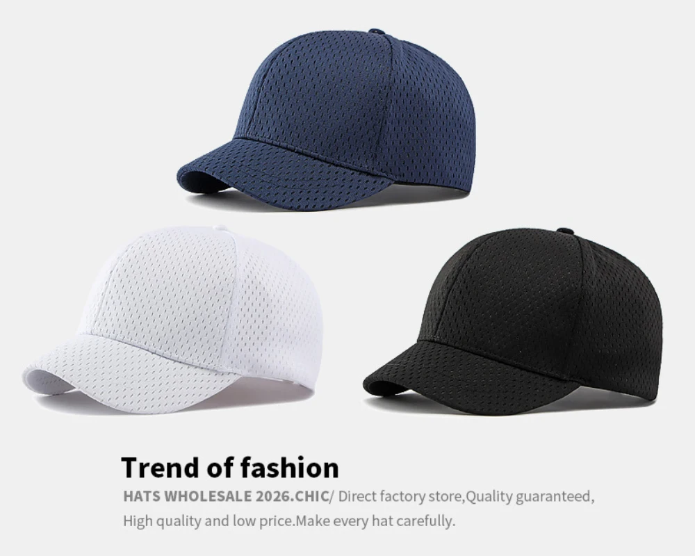 HT5121 Kurzschirmmütze für Herren und Damen, Unisex Frühling Sommer Atmungsaktive Trucker Mesh Snapback Kappe, Verstellbare Baseballkappe für Männer und Frauen – Detail 2