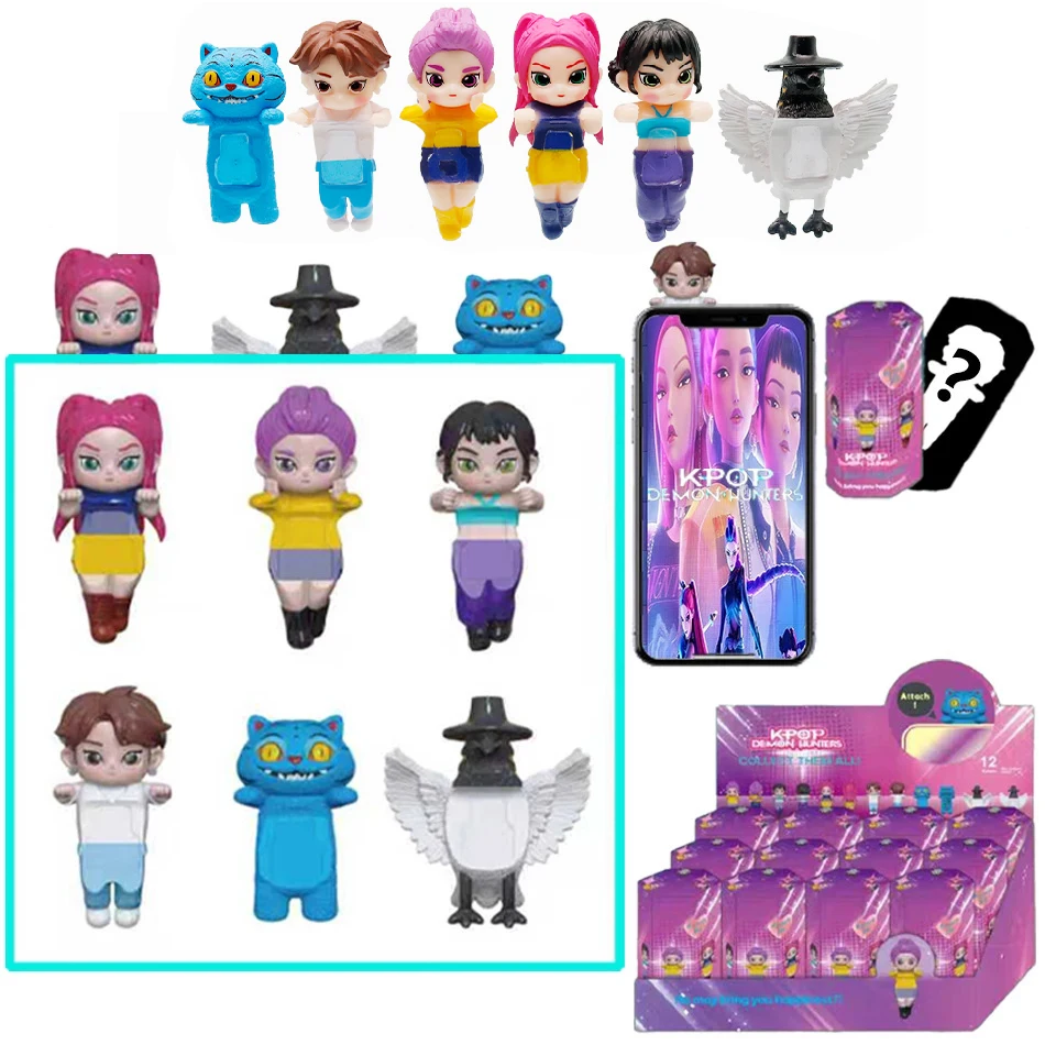 Anime Kpop Demons Hunters Blind Box Series Rumi Mira Zoey Figure Collezione di bambole Kawaii Decor Regalo per i fan dei bambini Natale