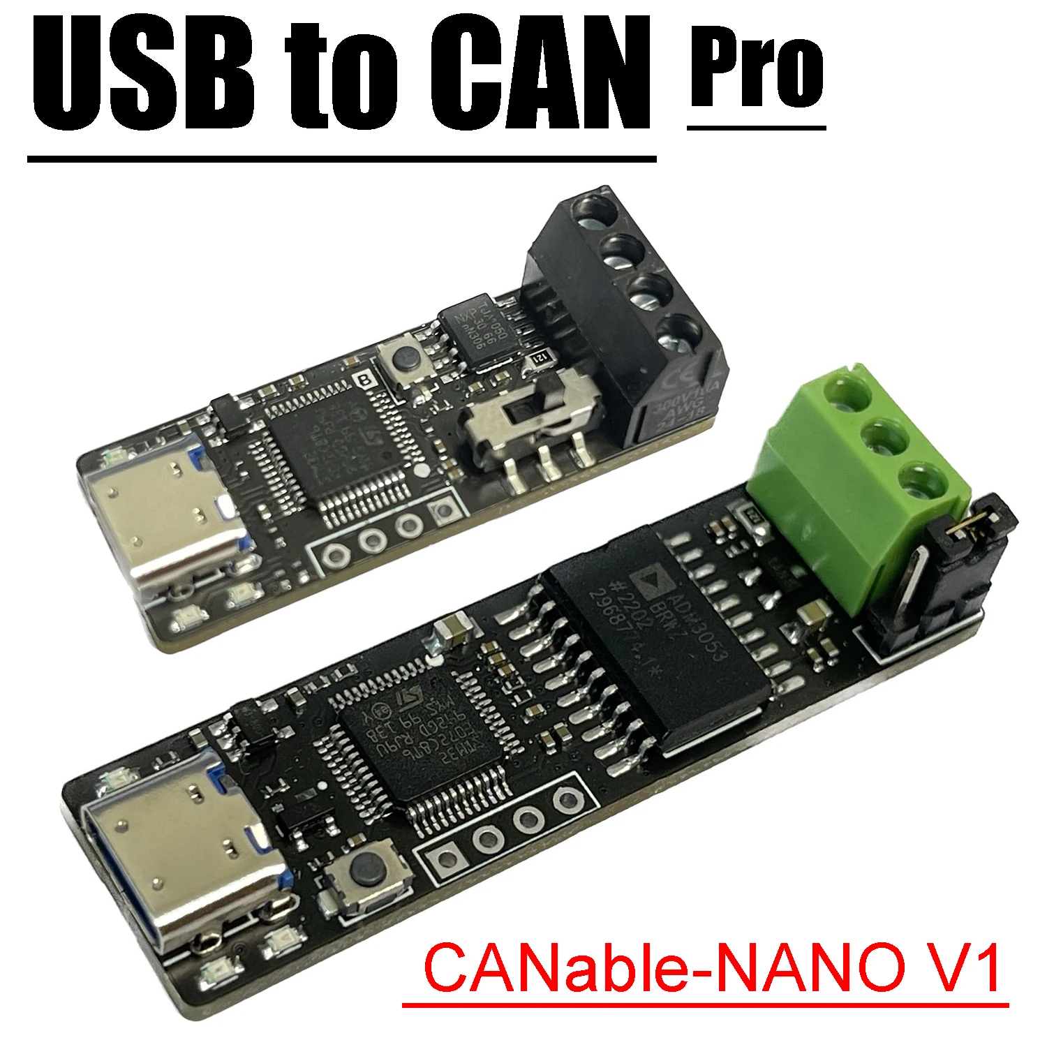 CANable Pro V1 USB to CAN module Canable PCAN Debugger CAN bus transceiver SocketCAN adapter python-CAN host computer Software