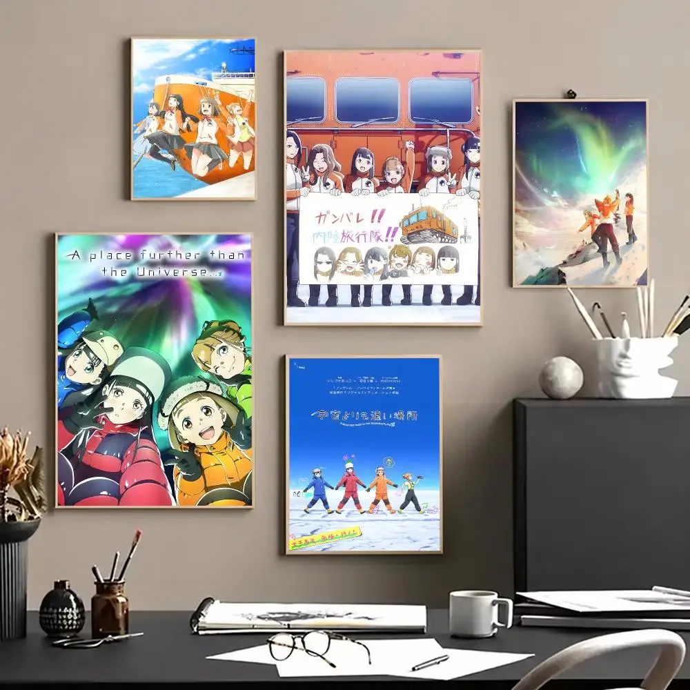 anime A Place Further Than the Universe Poster HD Self-Adhesive Waterproof Poster Wall HD Print Room Aesthetic Decoration Gift