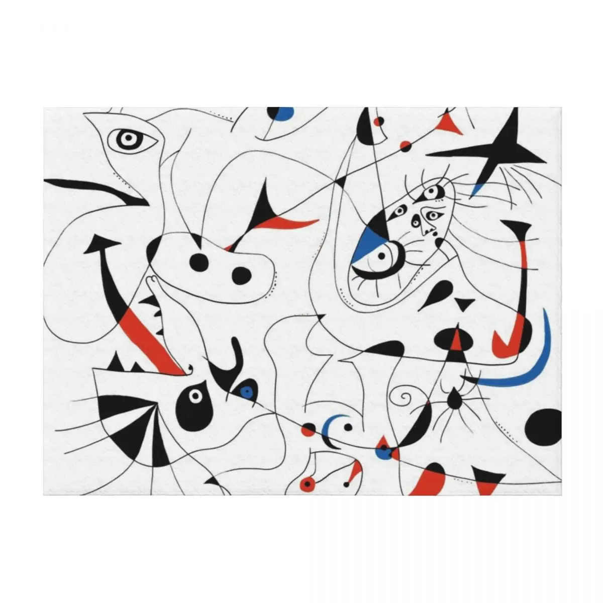 

Joan Mirò #5 Throw Blanket Flannels Designers heavy to sleep Decorative Sofa Blankets