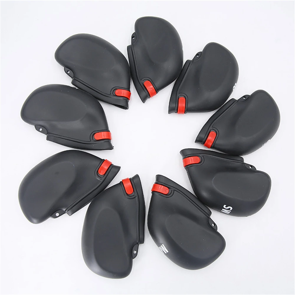 Golf Club Iron Head Cover, PVC Neoprene Material with Rubber Rope, 13x8x3cm, 9 Pcs per Set, THANKSLEE