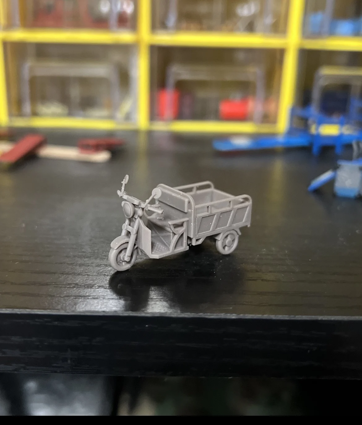 Tricycle 64 Scale Scene Accessories Ornaments Repair Shop Tools