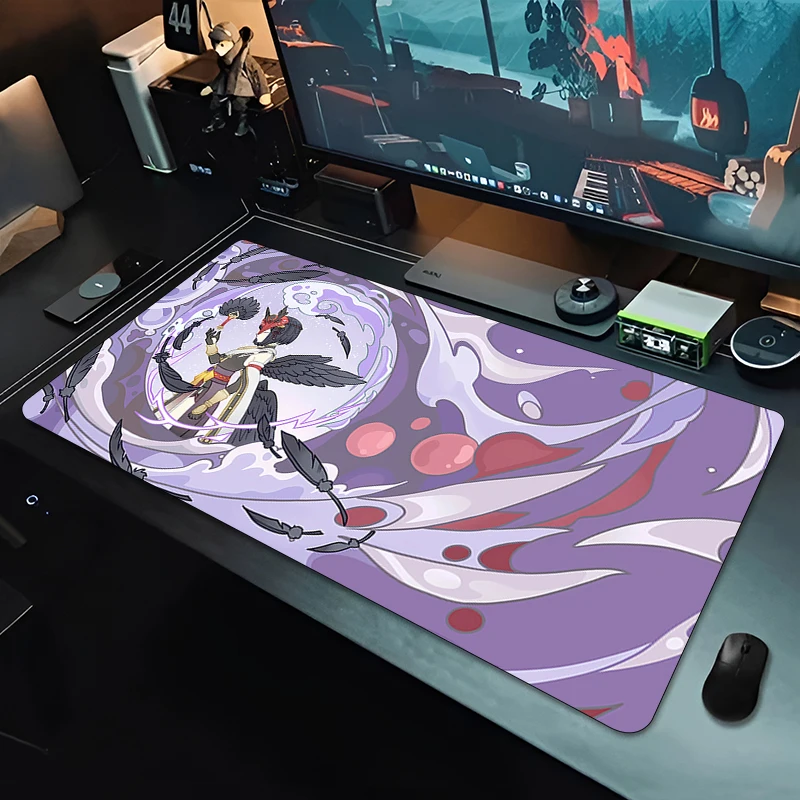 Mousepad Genshin Impact Yoimiya Anime Gaming Mouse Mat Office Gamer Computer Mouse Pad HD Print Big Desk Mat PC carpet Mousepad