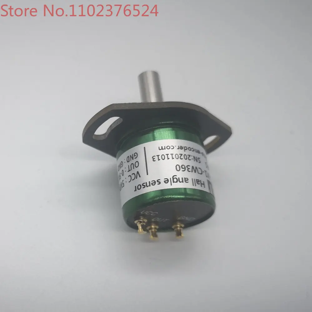 

3.3V analog angle sensor P3022 hall effect rotary encoder 360 6mm shaft with bracket