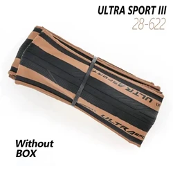 1pc Road tire ULTRA SPORT III 700x28C Road Bicycle Clincher Foldable Tire Brown