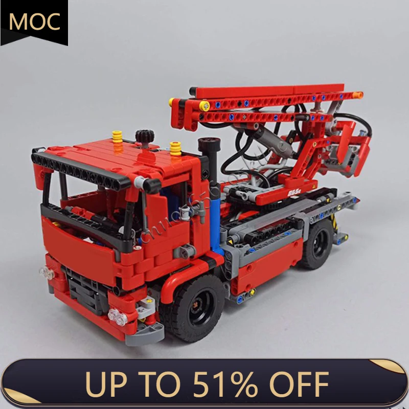 817 قطعة MOC مدينة الهندسة الأحمر الكرز المنتقى نموذج التكنولوجيا بنة الإبداعية لعبة أطفال هدية عيد الميلاد الخاصة #1
