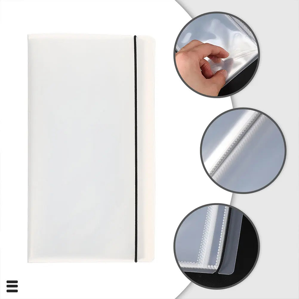 2Pcs Ticket Collection Album Loose Leaf Organizer Mini Photo Storage Holder for Movie Concert Plane Train Tickets Portable