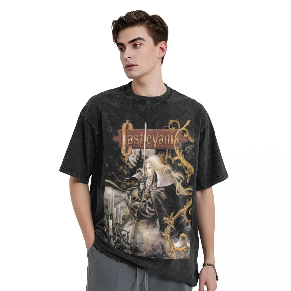 Castlevania - Symphony of the Night T-Shirt tops custom t shirt mens designer t shirt