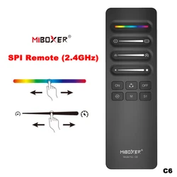 Miboxer C6 2,4 GHz 3w1 SPI pojedynczy kolor/RGB/RGBWIC sygnał TTL pilot dla WS2811 WS2812 WS2815 kontroler taśmy pikselowej LED