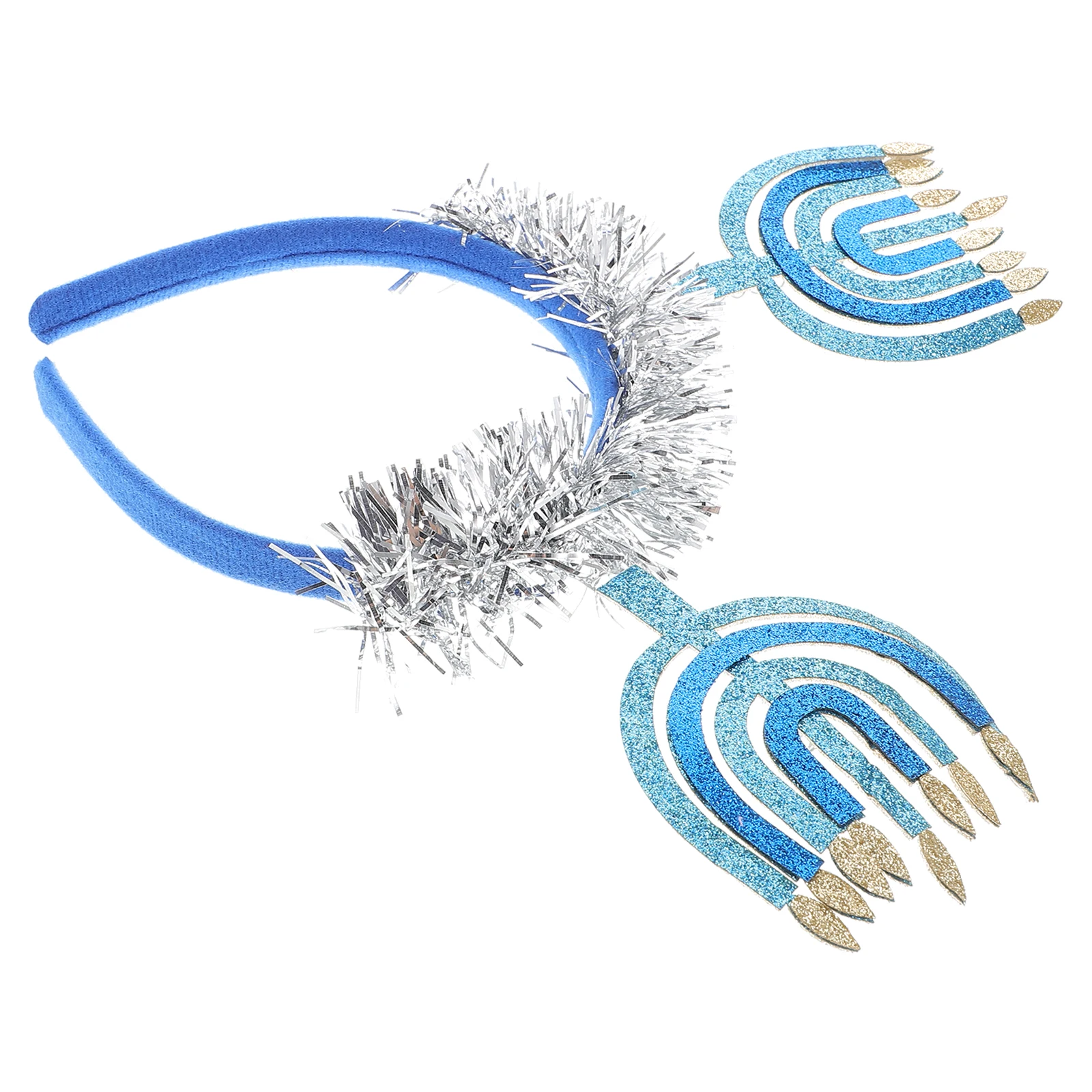 

Hanukkah Themed Headdress Decorative Party Headband Holiday Headwear for Festival Celebrations Photo Booth Props
