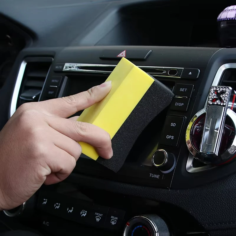 12pcs Auto Cleaning Sponge Brush Set for Car Wheel Tire Wash Wipe Water Suction Sponge Pad Wax Polishing Tyre Brushes Tools