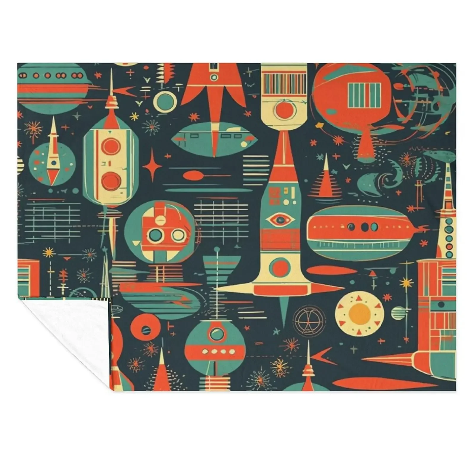 

Retro Fusion Funk Throw Blanket manga Multi-Purpose Bed Comforter Blankets